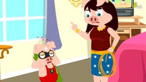 Five Little Piggies jumping on the bed Popular Nursery Rhymes