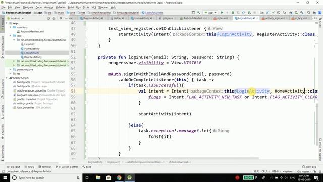 #3 Firebase Authentication Tutorial - User Login