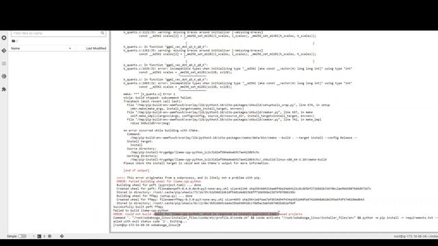 Failed building wheel for llama-cpp-python