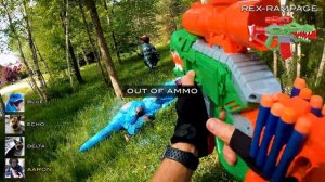 NERF GUN DINOSQUAD BATTLE 3 | Nerf First Person Shooter!