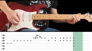 COTTON FIELDS - Guitar lesson - Intro + solo with tabs (fast & slow) - CCR