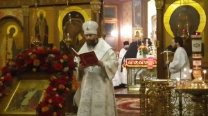 Фрагмент пасхального богослужения в Казанском храме монастыря Оптина пустынь