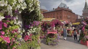 Цветочный Джем на Манежной площади в Москве. Фестиваль цветов. 3 августа 2022