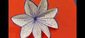 Открытка с объемным цветком