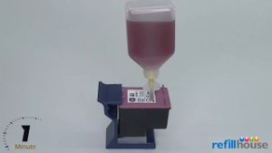 How to Refill HP 62 62XL Color Ink Cartridge - Auto Convection Refill