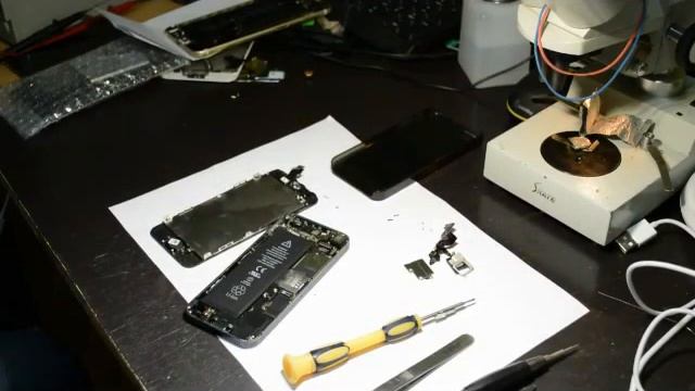 Замена шлейфа фронтальной камеры и динамика на Айфон 5 смотреть онлайн