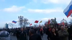 Одесса. Над Одессой поднят российский флаг 13 04 2014