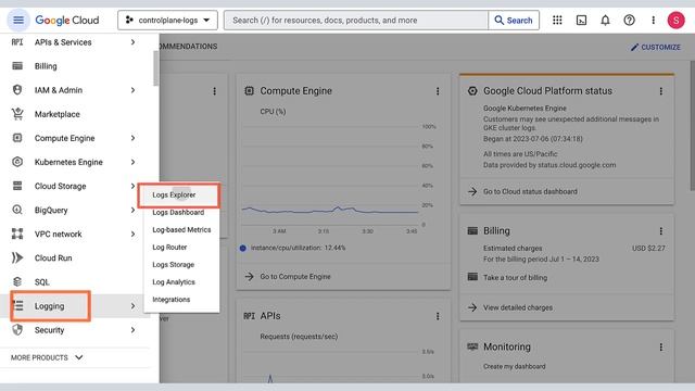 Enable and use GKE Control plane logs смотреть онлайн