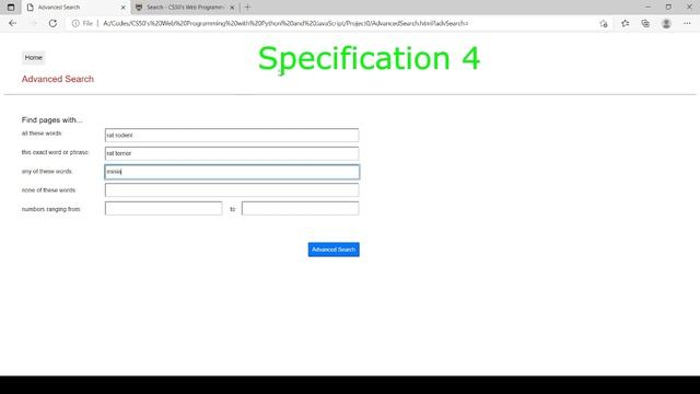CS50's Web Programming with Python and JavaScript - Project0 | Search смотреть онлайн