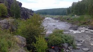 Сплав по реке Исеть. Порог Ревун. 2017 Слава