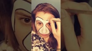 Аквагрим, урок 4, рисуем собачку