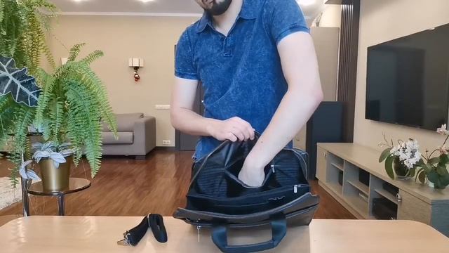 Мужская кожаная сумка Polar 5191 смотреть онлайн