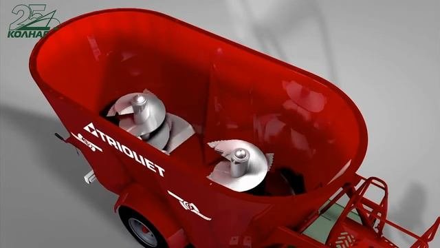 Миксер кормораздатчик, испытания смесителя кормораздатчика Trioliet Solomix