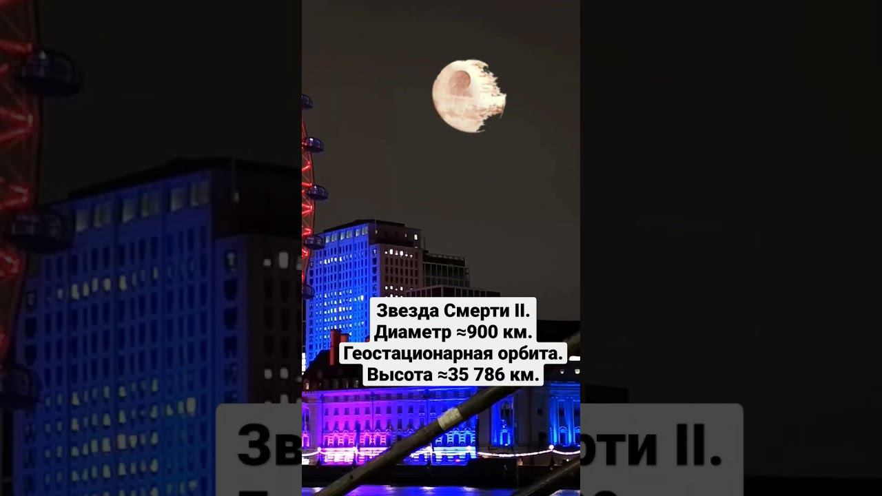 Звезда Смерти II - если бы оказалась на геостационарной орбите смотреть онлайн