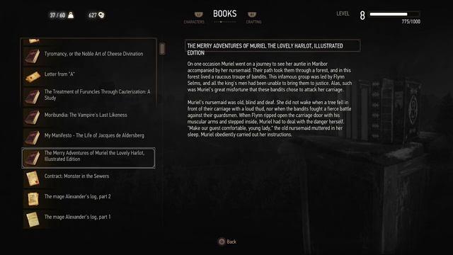 BOOKS: The Merry Adventures of Muriel the Lovely Harlot (Witcher 3 In-Game Lore Read Aloud) смотреть онлайн
