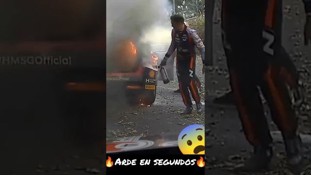 Fatal Incendio coche Dani Sordo!🔥🔥Se quemó por completo, Fireball, fire #wrc #japan 2022 #rally