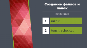 Терминал Linux. Создание файлов и папок