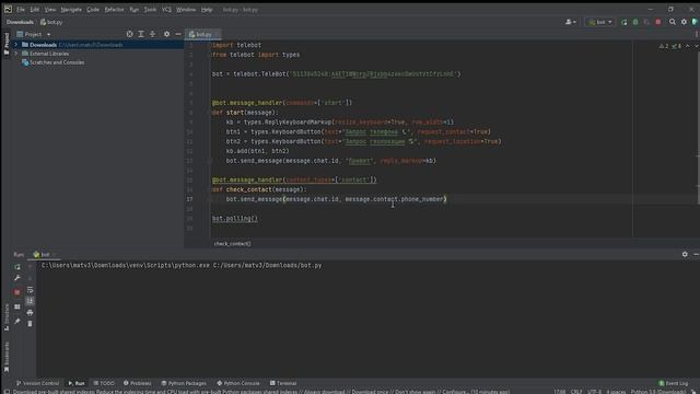 Создание телеграм-ботов на python (telebot) #18 / Специальные кнопки, запрос телефона и геолокации