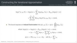 Probabilistic ML — Lecture 24 — Variational Inference