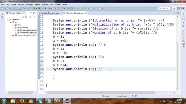Java Operators