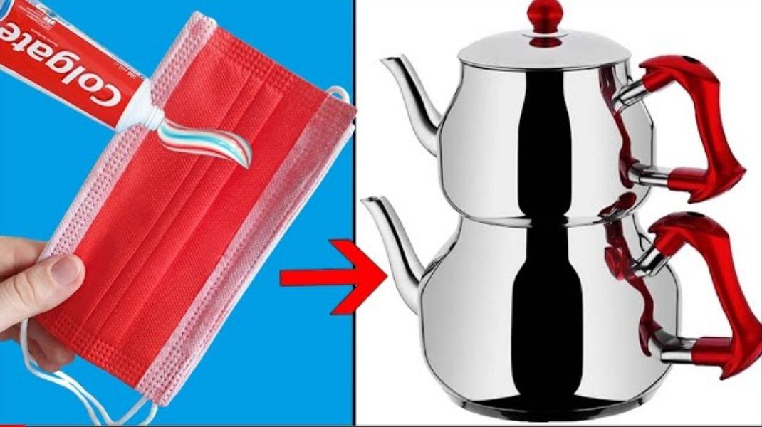 Коды на жизнь | Пожелтевший наконечник для полировки чайника | Совет по очистке