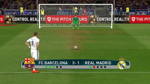Barcelona vs Real Madrid Penalty Shoot Out - PES 2017 [HD] смотреть онлайн