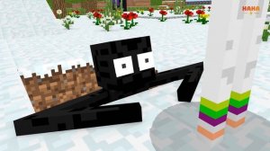 Monster School : GIRLS and BOYS SNOWBOARD CHALLENGE - Minecraft Animation