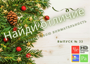 "Найди отличие" _ выпуск № 33
