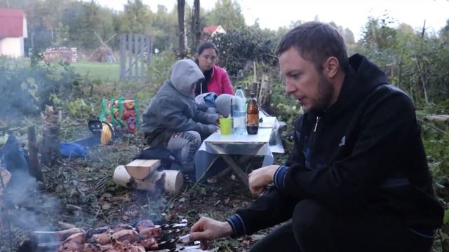 #11 Купили Заброшенный Дачный участок / Поленница дров / Дача с нуля смотреть онлайн