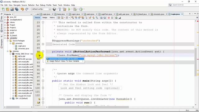 How connect MYSQL database with java.
