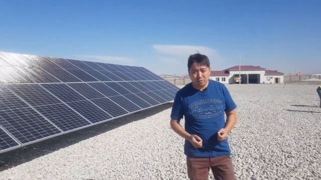 Установка солнечной электростанции в Шымкенте на 100кВт часть 3