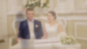 Регистрация во Дворце бракосочетания №1. Съемка видео в ЗАГСе Санкт-Петербурга