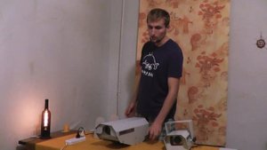 не актуально - GOBO проектор LED - самодельная проекция на стены зданий для наружной рекламы.