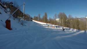 2024-02-29. Сочи. Красная поляна. Красная поляна (синяя)