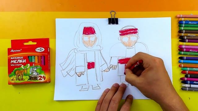 АРМЯНЕ народный костюм рисунки для детей от РыбаКит смотреть онлайн