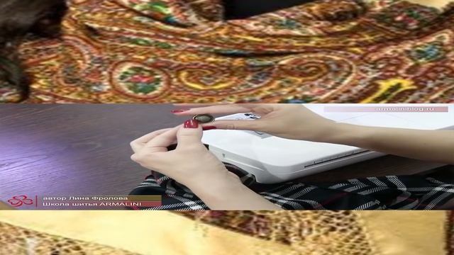 Крой и шитье платья, тунику из палантина