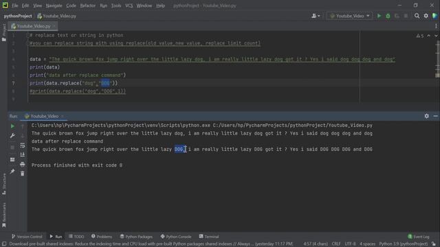 How to find and replace string in python
