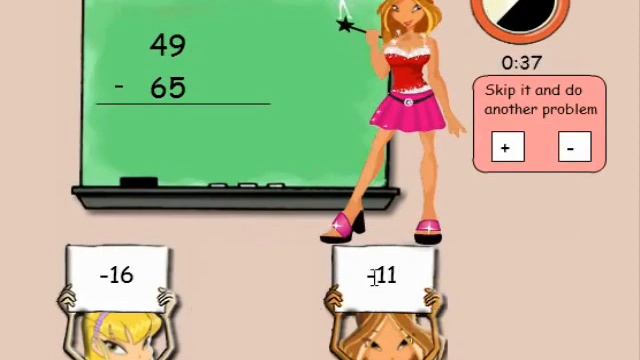 Винкс.Образовательная игра- учимся считать в столбик смотреть онлайн