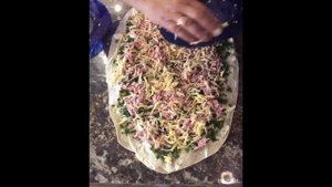 Рулет из лаваша - три начинки #рулет #лаваш #вкусно #быстро