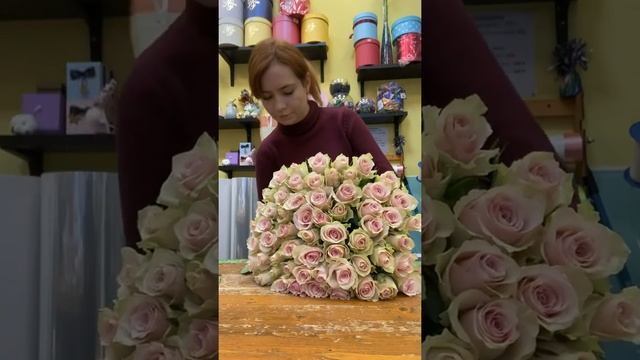Сборка букета «101 Роза»