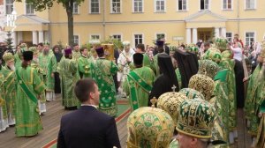 В день 600-летия обретения честных мощей преп. Сергия Святейший Патриарх возглавил служение Литурги