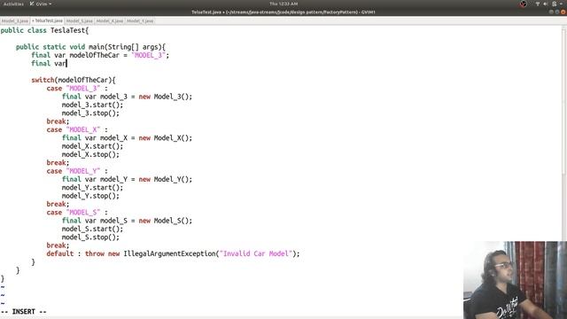 Factory Design Pattern Implementation In Java