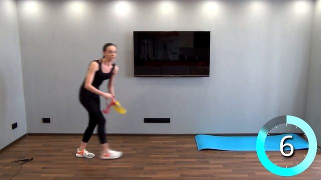 ХУДЕЕМ ДОМА!!! Тренировка для похудения с фитнес резинкой.