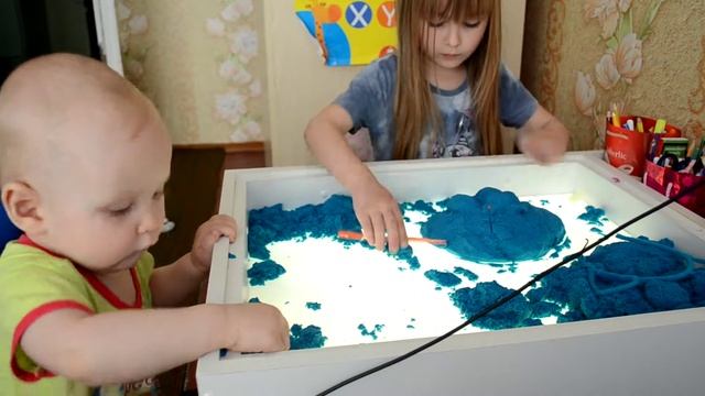световой столик+кинетический песок 17 мая 2018 смотреть онлайн