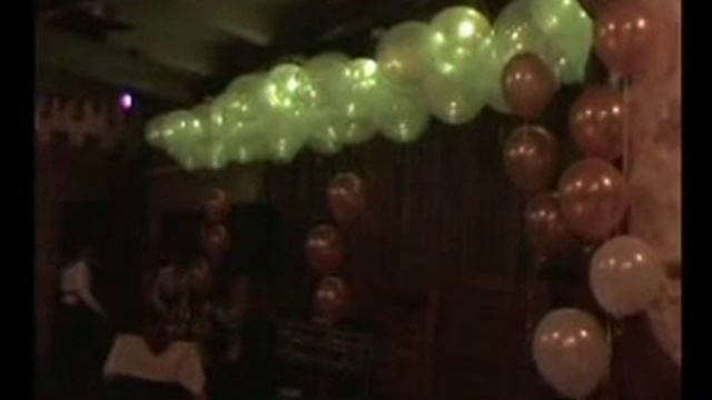 Электро-гирлянда светящихся шаров на юбилее 14.03.09г. Москва.