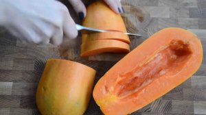 Как резать папайю