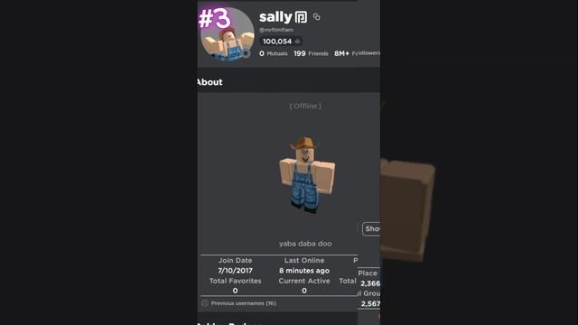 THE TOP 5 MOST FOLLOWED ROBLOX ACCOUNTS #roblox #shorts #tiktok