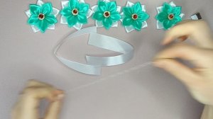 Гулька из атласной ленты 2,5 см.