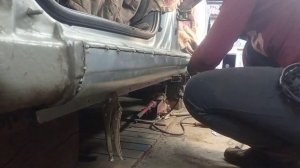 Замена порога Renault laguna2 /Рено лагуна 2