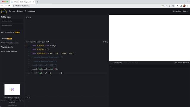 Arrays and Array Methods | Javascript